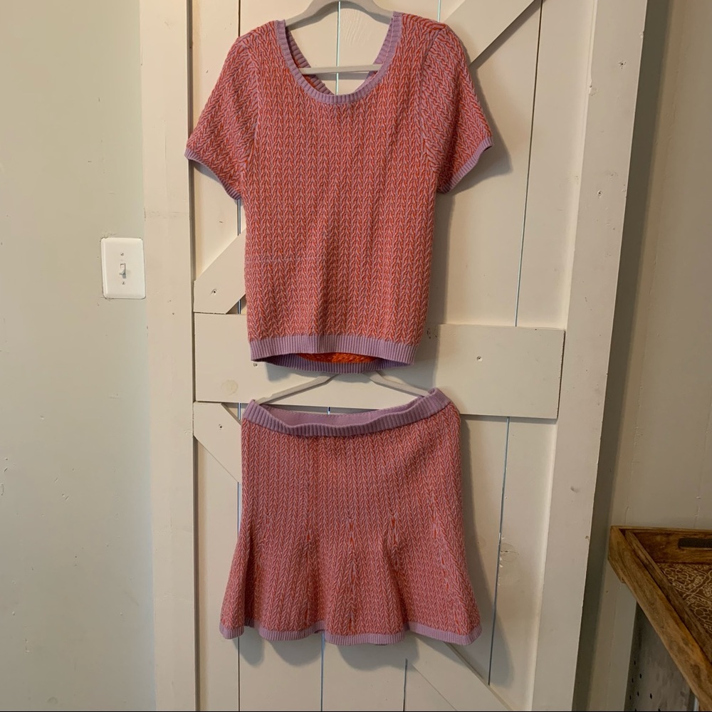 Knitted skirt set
